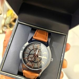 Van Heusen Men's Brown Leather Watch - NWT